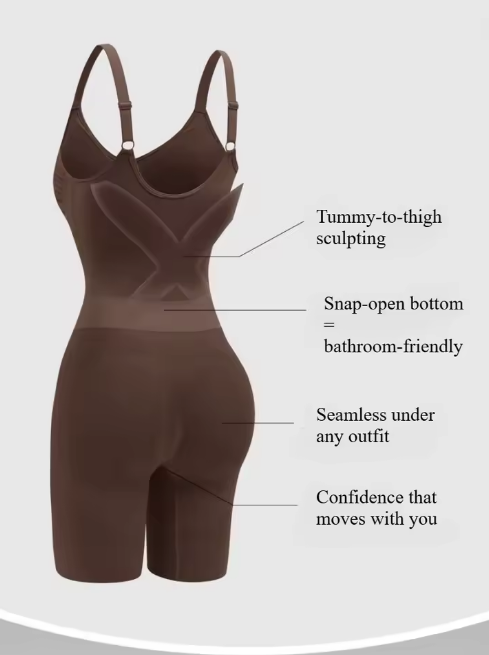 Avenelle SculptEase™ Bodysuit – Tummy Control Shapewear with Easy-Access Design & Lift Support
